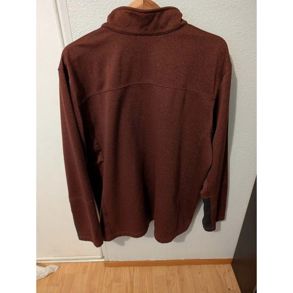 North Face Sweatshirt Men's Size XXL‎ 1/4 zip Red